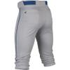 Easton | RIVAL+ Knicker Piped Baseball Pant | Grey/Navy | Youth | Medium view 2