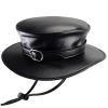 Absolute Vibe Steampunk Plague Doctor Halloween Costume PU Leather Black Wide Brim Magician Dress Up Party Hat (S) view 1