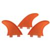 TOPWAYS Fiberglass Reinforced + Honeycomb Surfboard Fins (3), Tri/Thruster Fins Set FCS G5 G7 Style Surfboard Fins (Orange, G5) view 1