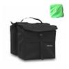 Vincita New Top Load Double Pannier Water Resistant Cycling Side Bags - 12 L with Rain Cover, Large, Carrying Handle, Reflective Spots - Bike Rack Carrier Saddle Bag - Bicycle Accessories (Black) view 1