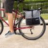 Vincita New Top Load Double Pannier Water Resistant Cycling Side Bags - 12 L with Rain Cover, Large, Carrying Handle, Reflective Spots - Bike Rack Carrier Saddle Bag - Bicycle Accessories (Black) view 3