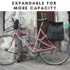 Vincita New Top Load Double Pannier Water Resistant Cycling Side Bags - 12 L with Rain Cover, Large, Carrying Handle, Reflective Spots - Bike Rack Carrier Saddle Bag - Bicycle Accessories (Black) view 4
