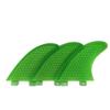 TOPWAYS Fiberglass Reinforced + Honeycomb Surfboard Fins (3), Tri/Thruster Fins Set FCS G5 G7 Style Surfboard Fins (Green, G5) view 1