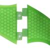 TOPWAYS Fiberglass Reinforced + Honeycomb Surfboard Fins (3), Tri/Thruster Fins Set FCS G5 G7 Style Surfboard Fins (Green, G5) view 2