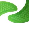 TOPWAYS Fiberglass Reinforced + Honeycomb Surfboard Fins (3), Tri/Thruster Fins Set FCS G5 G7 Style Surfboard Fins (Green, G5) view 3