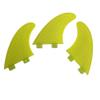 TOPWAYS Fiberglass Reinforced + Honeycomb Surfboard Fins (3), Tri/Thruster Fins Set FCS G5 G7 Style Surfboard Fins (Yellow, G7) view 1