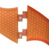 TOPWAYS Fiberglass Reinforced + Honeycomb Surfboard Fins (3), Tri/Thruster Fins Set FCS G5 G7 Style Fins (Orange, G7) view 3