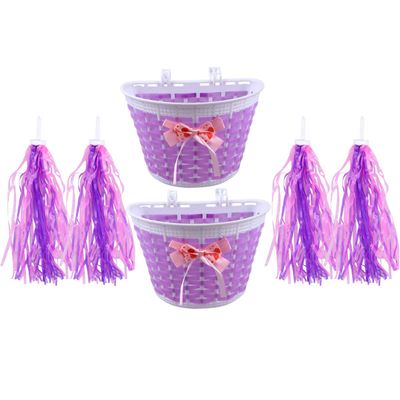 BESPORTBLE Girl Bikes Bike Tassels 6pcs Bike Basket Tassel Ribbon Bike Streamers Handlebar Basket Girls Bike Handlebar Accessories for Children Bicycle Basket Bikes Bikes