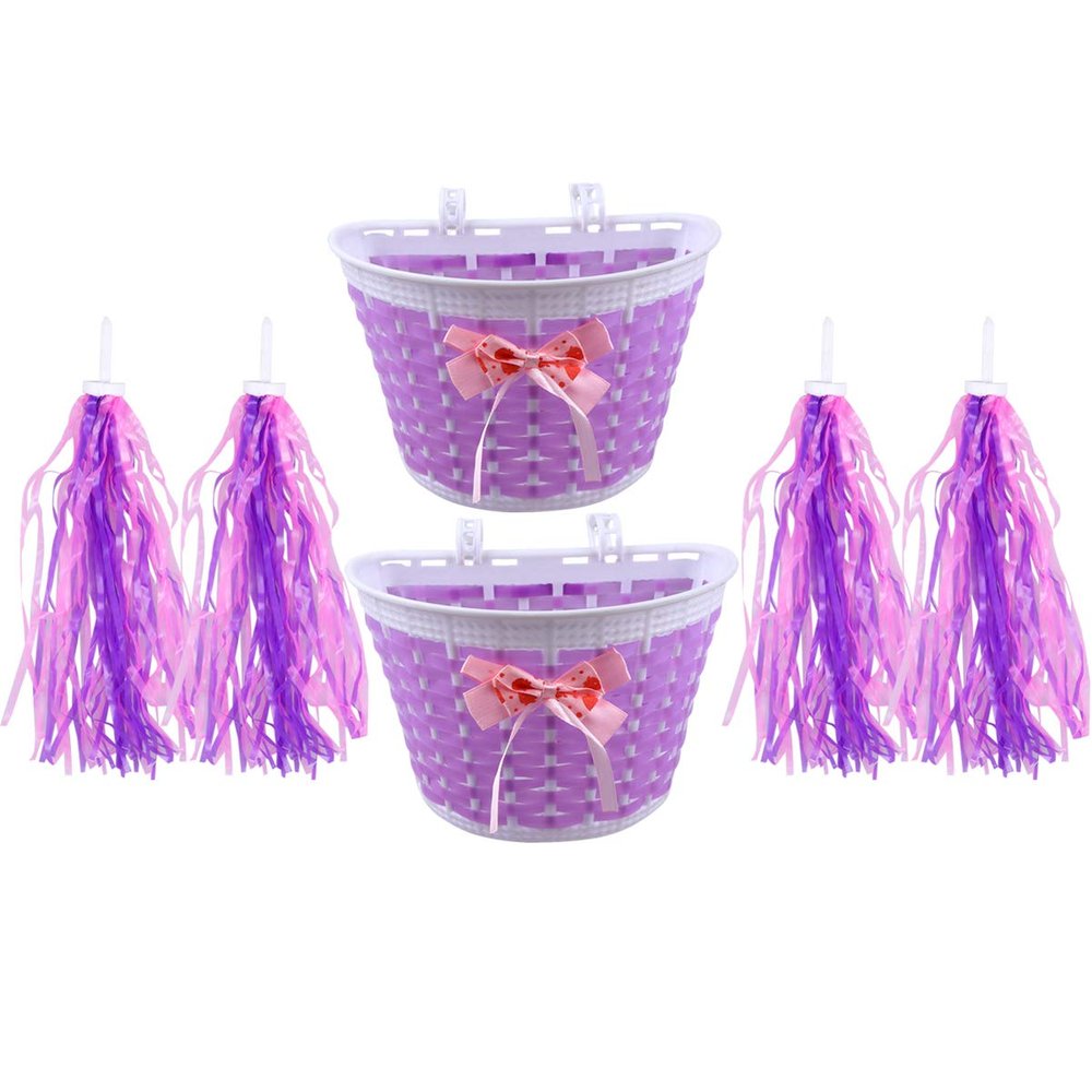 BESPORTBLE Girl Bikes Bike Tassels 6pcs Bike Basket Tassel Ribbon Bike Streamers Handlebar Basket Girls Bike Handlebar Accessories for Children Bicycle Basket Bikes Bikes