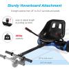 Hishine Hoverboard Seat Attachment 265lbs Capacity, 25"-33.3" Adjustable Length Hover Board Go Kart Accessory w/Comfortable&Sturdy Seat,Go Cart Compatible with 6.5 8 10 Hoverboard,Kids Adults view 2