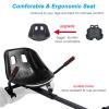 Hishine Hoverboard Seat Attachment 265lbs Capacity, 25"-33.3" Adjustable Length Hover Board Go Kart Accessory w/Comfortable&Sturdy Seat,Go Cart Compatible with 6.5 8 10 Hoverboard,Kids Adults view 3