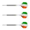 Designa 22g 90% Tungsten Flag of Ireland Fighting Irish Patriot X Steel Tip Dart Set, Flights & Shafts Included (2 Sets Each), w/Travel Case, 22 Grams view 2
