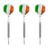 Designa 22g 90% Tungsten Flag of Ireland Fighting Irish Patriot X Steel Tip Dart Set, Flights & Shafts Included (2 Sets Each), w/Travel Case, 22 Grams view 3