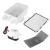 Shower Sump Pump, DC 12V/24V 750GPH Shower Sump Pump Automatic Switch Bilge Drain Box Multi Inlet for Marine Boat(24V) view 1
