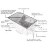 Shower Sump Pump, DC 12V/24V 750GPH Shower Sump Pump Automatic Switch Bilge Drain Box Multi Inlet for Marine Boat(24V) view 3