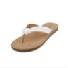 Soda Shoes Women Flip Flops Basic Plain Slippers Thongs Sandals Strap Casual Beach ELLA-S (White, us_footwear_size_system, adult, women, numeric, medium, 8.5) view 2