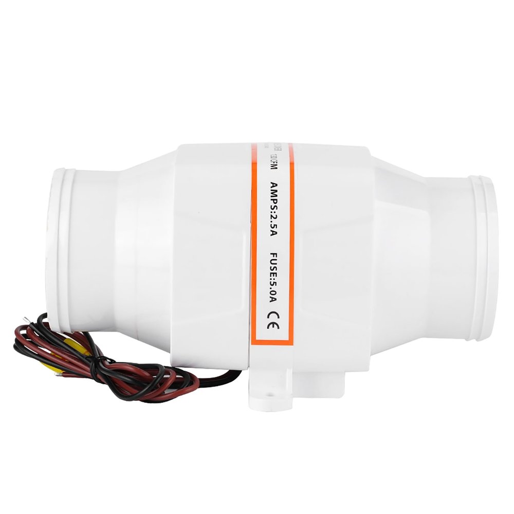 Marine Boat 12V Electric in Line Bilge Air Blower with Strong Ventilation Fan 128cfm 3inch(12V)