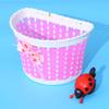 BESPORTBLE Bike Accessories for Kids Front Handlebar Bike Basket Bicycle Bell Bicycle Ladybug Bell Alarm Horn Bike Ring (Pink Basket) view 3