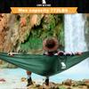 Covacure Camping Hammock - Lightweight Double Hammock, Hold Up to 772lbs, Portable Hammocks for Indoor, Outdoor, Hiking, Camping, Backpacking, Travel, Backyard, BeachDark Green view 2