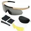 SPOSUNE Shooting Glasses Men with Case, Impact Resistant Tactical Airsoft Safety Glasses with 3 Lenses for Men Women - Military Eyewear for Hunting Cycling view 1