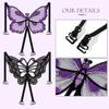 10pcs Bra Strap Clips Sets, 2Pcs Butterfly Bra Straps, 8 Pcs Adjustable Bra Clips, Butterfly Buckle for Bra Strap view 3