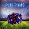 Cheerleader Pom Poms Cheerleading Pom Poms for Cheer Sport Kids Adults Plastic Ring (Blue+Red) view 3