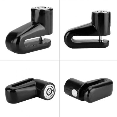 Valentine's Day Carnival Locks - Security Scooter Motorcycle Anti-Theft Heavy Duty Brake Wheel Disc Rotor Lock with 2 Keys and A Lock Case, 1.9 x 0.4 x 2.2in(Black)