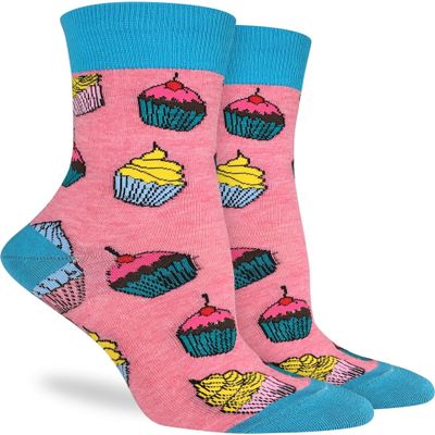 Good Luck Sock Women's Cupcakes Socks, Adult, Shoe Size 5-9
