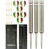 Designa 22g 90% Tungsten, Italy Italian Flag Red White & Green Patriot X Steel Tip Dart Set, Flights & Shafts Included (2 Sets Each), w/Travel Case, 22 Grams view 1
