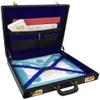Masonic Regalia MM/WM and provincial Apron Briefcase with Yellow Square and Compass (Leather, MM/WM Case) view 4