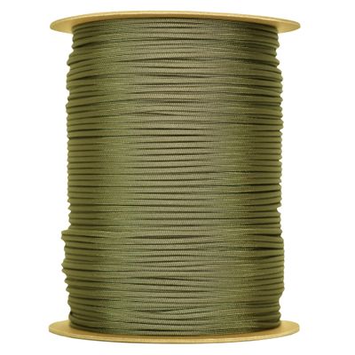 The Paracord Store | Type III 550 Paracord - 1000 FT Spool, Olive Drab | Heavy Duty 7 Strand Tactical Paracord - USA Made Nylon Outdoor Parachute Cord for Camping, Fishing & More - Survival Cord