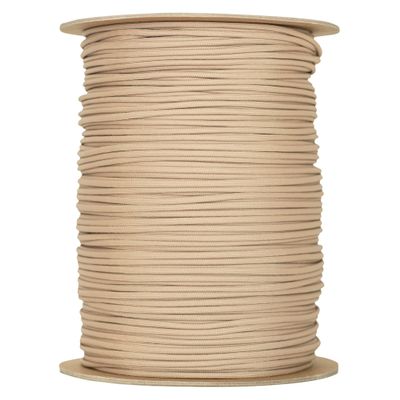 The Paracord Store | Type III 550 Paracord - 1000 FT Spool, Tan 380 | Heavy Duty 7 Strand Tactical Paracord - USA Made Nylon Outdoor Parachute Cord for Camping, Fishing & More - Survival Cord