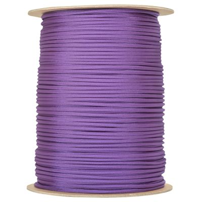 The Paracord Store | Type III 550 Paracord - 1000 FT Spool, Purple | Heavy Duty 7 Strand Tactical Paracord - USA Made Nylon Outdoor Parachute Cord for Camping, Fishing & More - Survival Cord