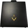 Masonic Regalia MM/WM and provincial Apron Briefcase with Yellow Square and Compass (Leather, Provincial Case) view 2