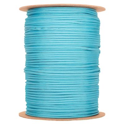 The Paracord Store | Type III 550 Paracord - 1000 FT Spool, Neon Turquoise | Heavy Duty 7 Strand Tactical Paracord - USA Made Nylon Outdoor Parachute Cord for Camping, Fishing & More - Survival Cord