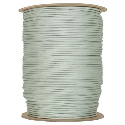 The Paracord Store | Type III 550 Paracord - 1000 FT Spool, Silver Grey | Heavy Duty 7 Strand Tactical Paracord - USA Made Nylon Outdoor Parachute Cord for Camping, Fishing & More - Survival Cord
