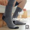 BAMBOO SPORTS Premium Bamboo Rayon Crew Work Socks- Moisture Wicking, Odor Eliminating Heather Gray Crew Socks for Men Size 9-12 - 3 Pair view 3