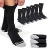BAMBOO SPORTS Premium Bamboo Rayon Crew Work Socks- Moisture Wicking, Odor Eliminating Black Crew Socks for Men Size 9-12 - 3 Pair view 1