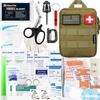 FalconTac 200 Pieces First Aid Kit IFAK Survival Kit Molle System Compatible Pouch, Emergency Kit Gift for Men, Dad, Husband, for Outdoor, Camping, Hunting, Hiking, Home, Earthquake, Disasters Tan view 1