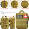 FalconTac 200 Pieces First Aid Kit IFAK Survival Kit Molle System Compatible Pouch, Emergency Kit Gift for Men, Dad, Husband, for Outdoor, Camping, Hunting, Hiking, Home, Earthquake, Disasters Tan view 3
