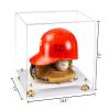 Better Display Cases Versatile Clear Acrylic Display Case - Large Rectangle Box with Gold Risers and White Base 14.5" x 11" x 12" (V44) view 2