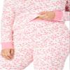 Comfort Choice Plus Size Thermal Crewneck Long-Sleeve Top - M, Pastel Blue Animal view 4