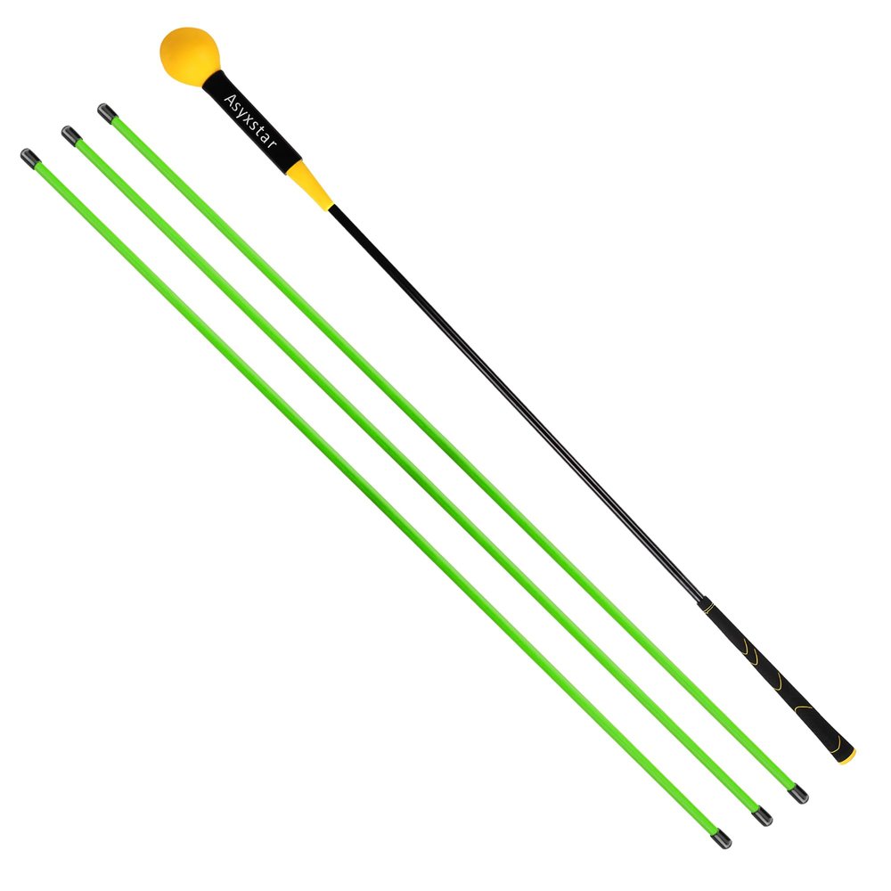 Asyxstar Golf Swing Trainer Aid - Power Flex Golf Swing Training aid for Strength and Tempo Golf Swing Speed Trainer Golf Training aid Golf Warm up Stick