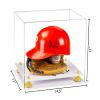 Better Display Cases Versatile Clear Acrylic Display Case - Large Rectangle Box with Yellow Risers and White Base 14.5" x 11" x 12" (V44) view 2