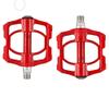 Qiwang A Pair of Aluminum Alloy Bicycle Pedals Mountain Bike Pedal Bicycle Pedal Anti-Skid Pedal Modified Accessories, Three-Bearing Aluminum Alloy Pedal (red) view 3