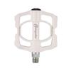 Qiwang A Pair of Aluminum Alloy Bicycle Pedals Mountain Bike Pedal Bicycle Pedal Anti-Skid Pedal Modified Accessories, Three-Bearing Aluminum Alloy Pedal (White) view 1