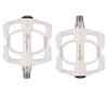 Qiwang A Pair of Aluminum Alloy Bicycle Pedals Mountain Bike Pedal Bicycle Pedal Anti-Skid Pedal Modified Accessories, Three-Bearing Aluminum Alloy Pedal (White) view 3