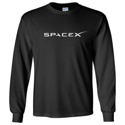 Absurd Ink SpaceX - Long Sleeve Shirt (US, Alpha, 5X-Large, Regular, Regular, Black)