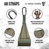 Gymreapers Hanging Ab Straps for Pull-Up Bar  Hang Bar Assist Strap & Strength Workout Exercise Equipment, Padded Adjustable Arm Supports with 2 Steel Carabiners for Leg Raises, Abdominal & Core Training view 2