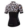 PSPORT Leopard Womens Cycling Jersey Short Sleeve Road Bike Shirts Ladies Bicycle Tops Biking Shirt for Woman with Pockets view 2